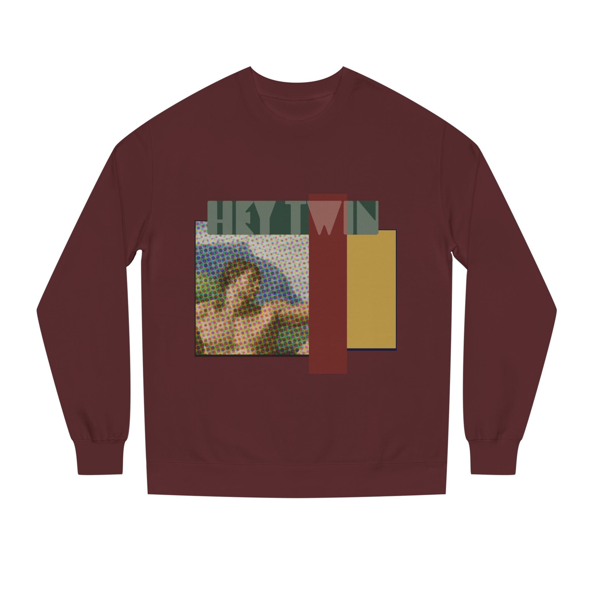 HEY TWIN / Retro Collage Crewneck — Vintage Classical Pop Art Graphic