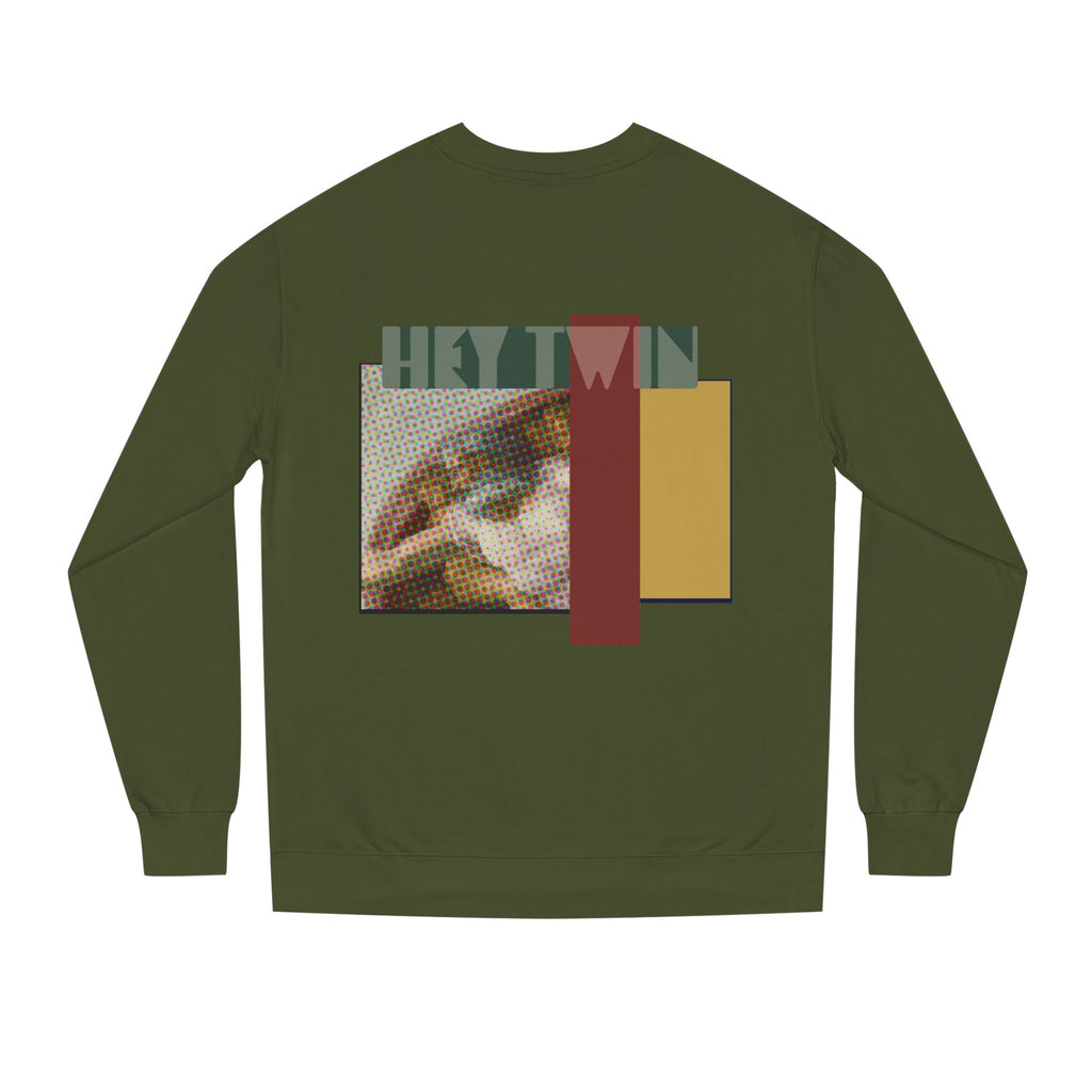 HEY TWIN / Retro Collage Crewneck — Vintage Classical Pop Art Graphic
