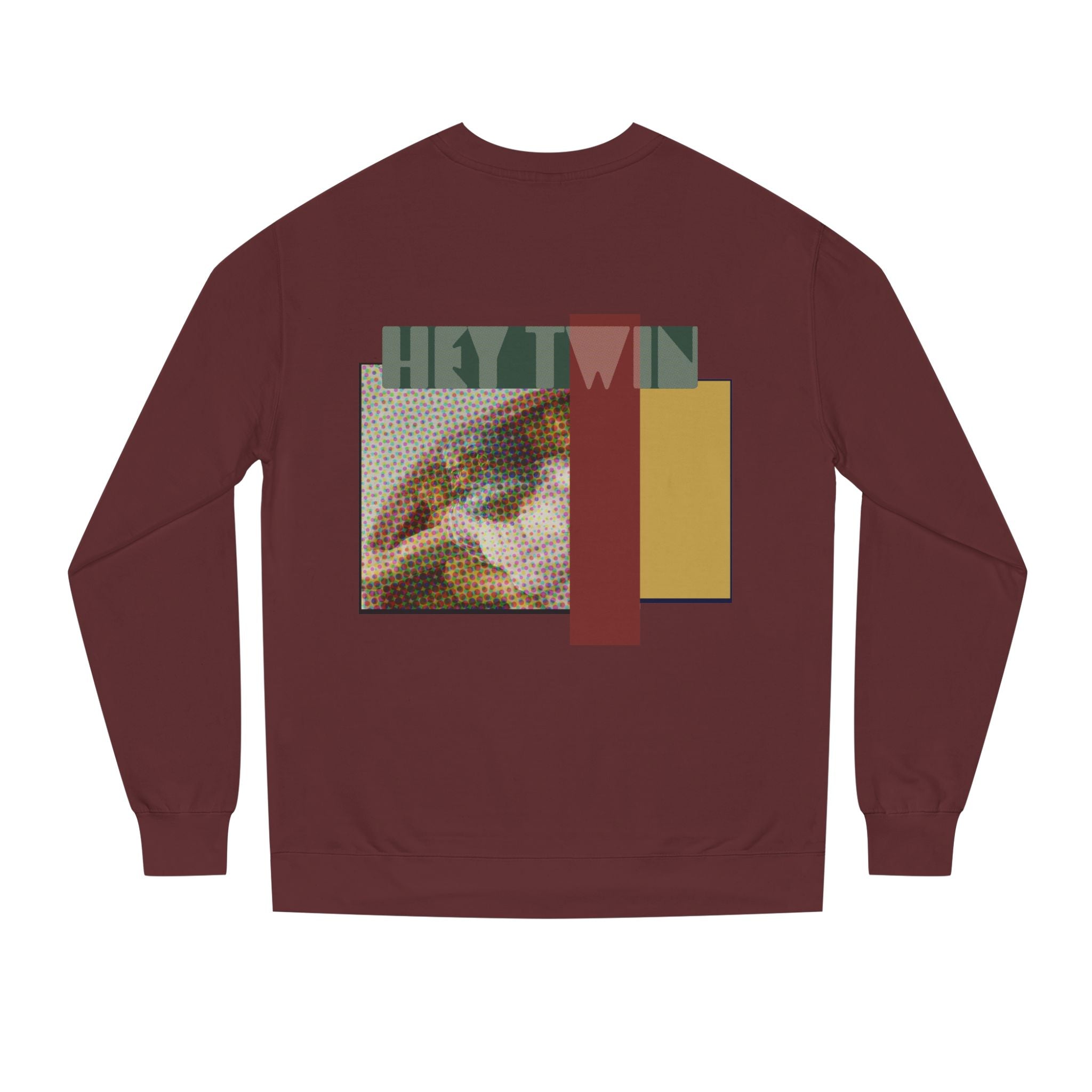 HEY TWIN / Retro Collage Crewneck — Vintage Classical Pop Art Graphic