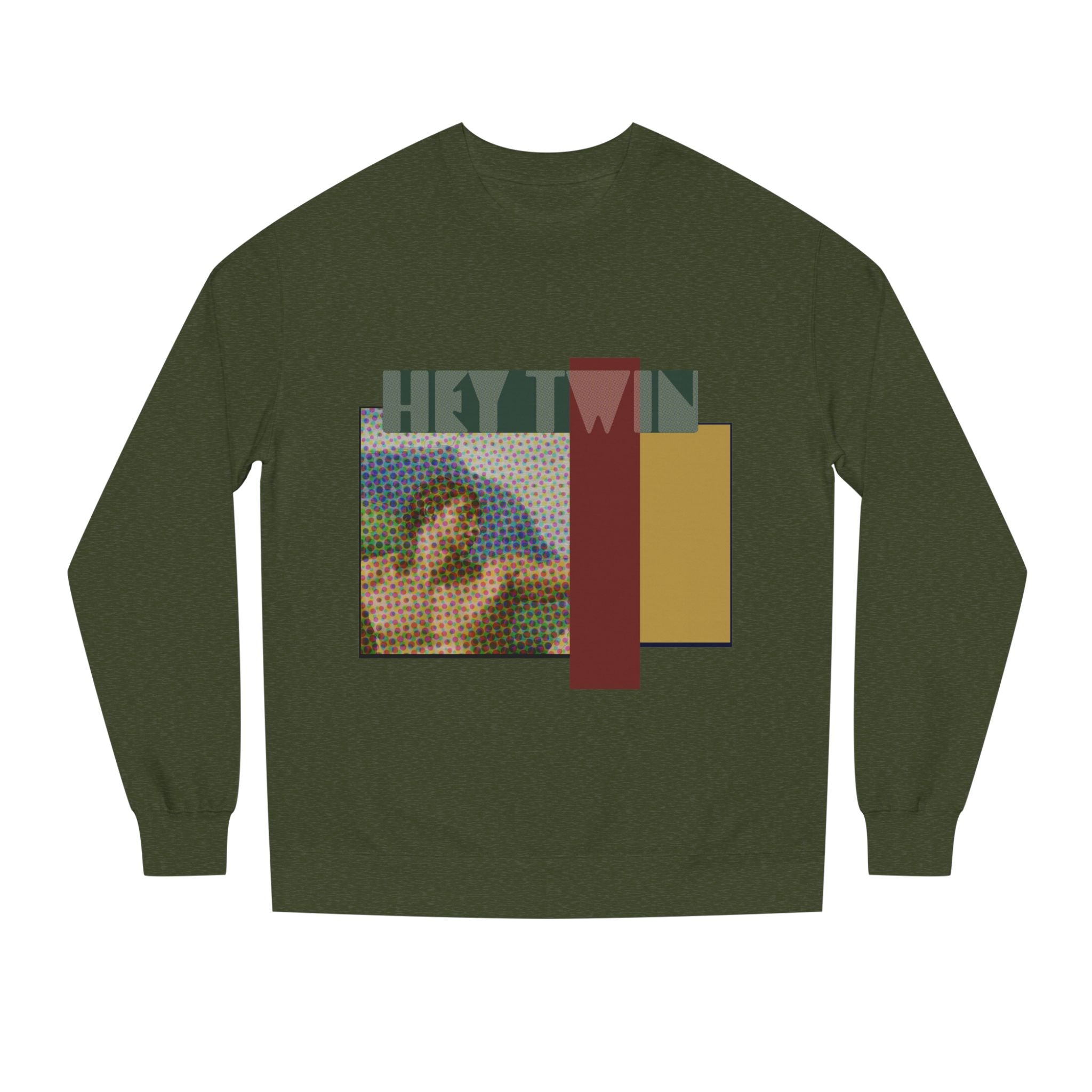 HEY TWIN / Retro Collage Crewneck — Vintage Classical Pop Art Graphic