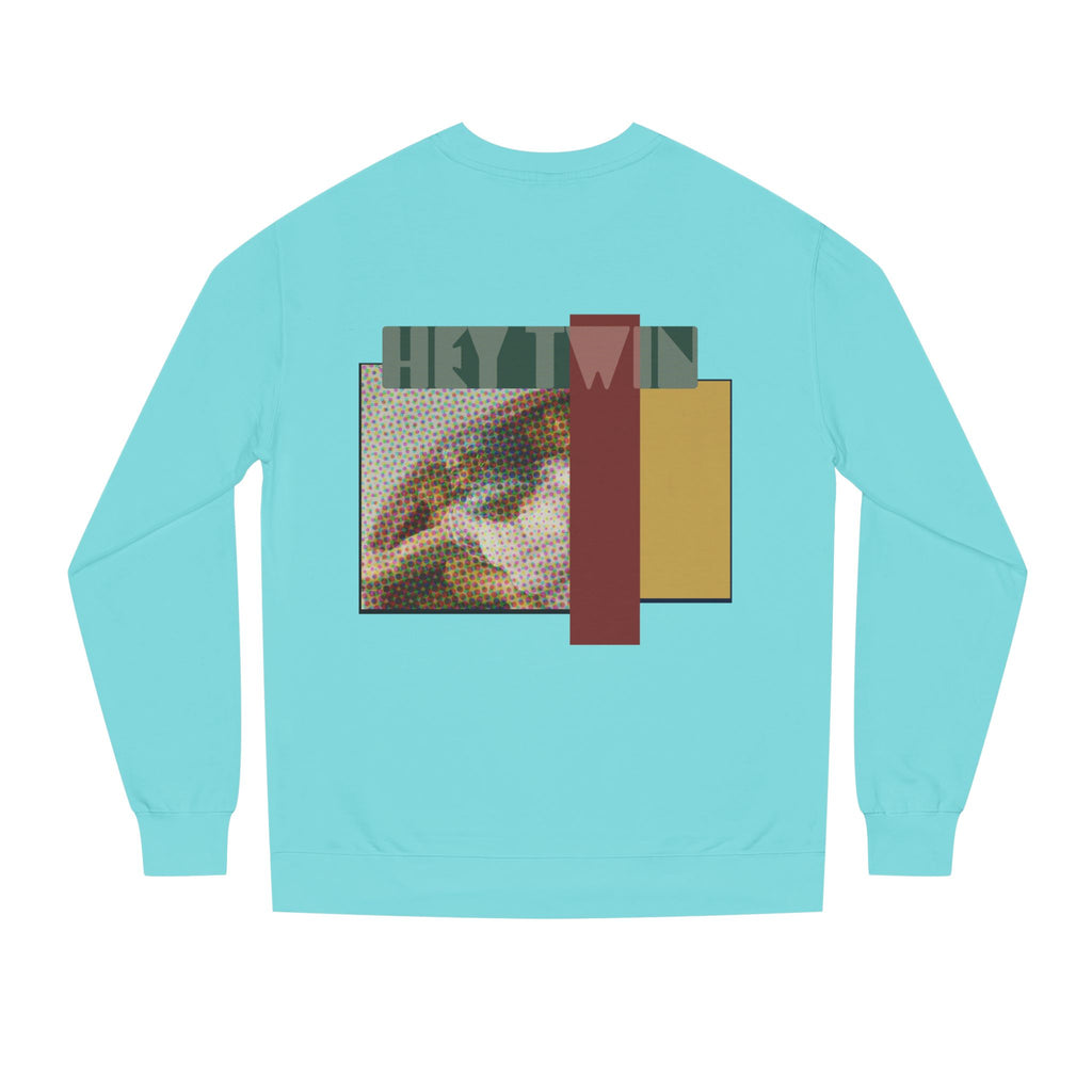 HEY TWIN / Retro Collage Crewneck — Vintage Classical Pop Art Graphic