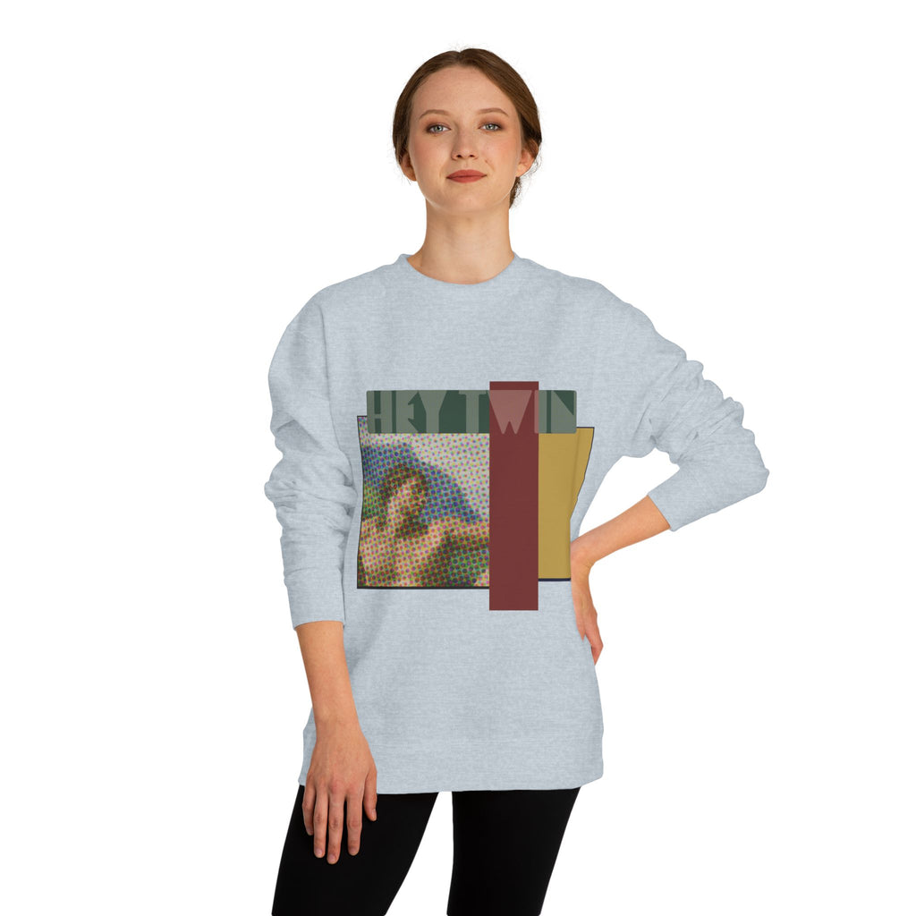 HEY TWIN / Retro Collage Crewneck — Vintage Classical Pop Art Graphic