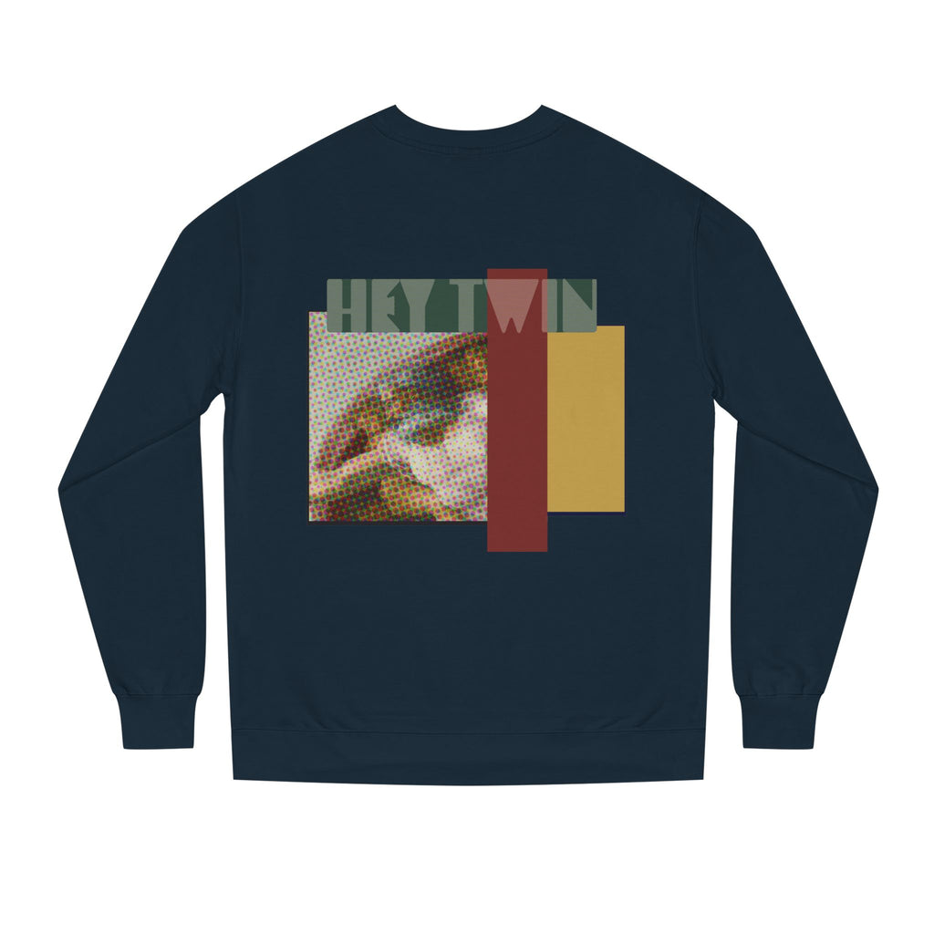 HEY TWIN / Retro Collage Crewneck — Vintage Classical Pop Art Graphic